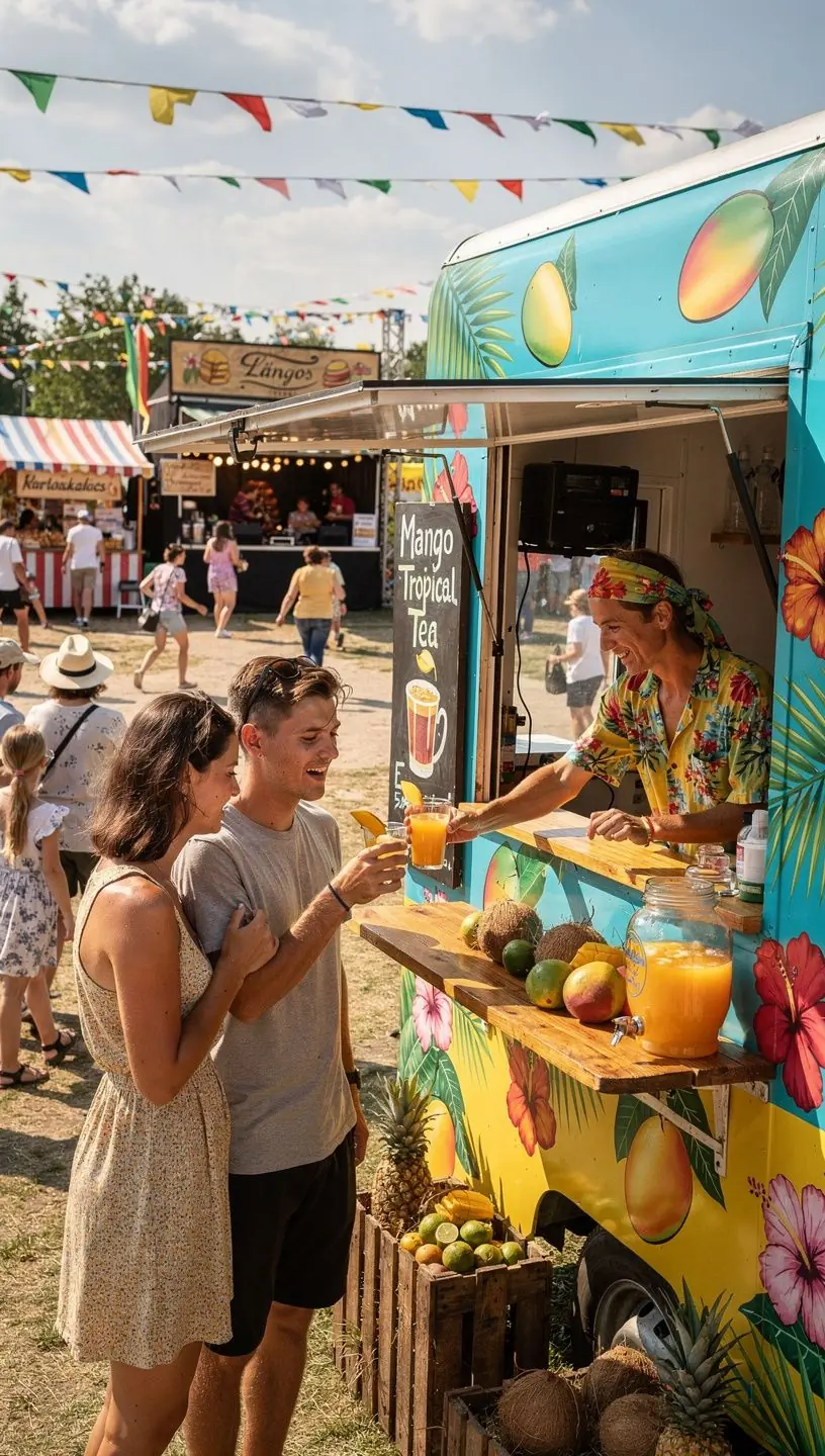 Trópusi gyümölcsök keveréke, színes tálban, frissítő hatással.